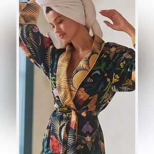 Anthropologie Rosa de Weerd Robe XS/s flannel robe.